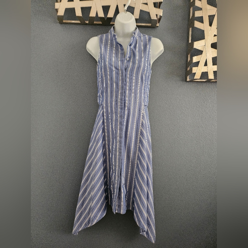 BCBG Maxazria striped blue dress size xxs